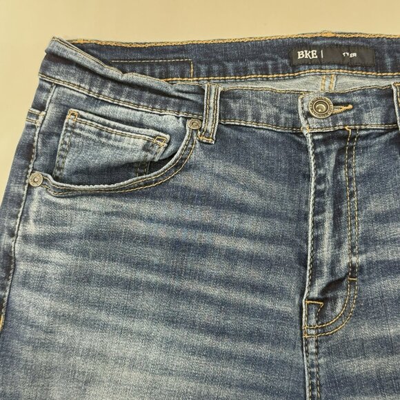 Bke Tyler Straight Classic Jeans Men Size 36x32 Stretch Outdoor Workwear Faded - Picture 6 of 12